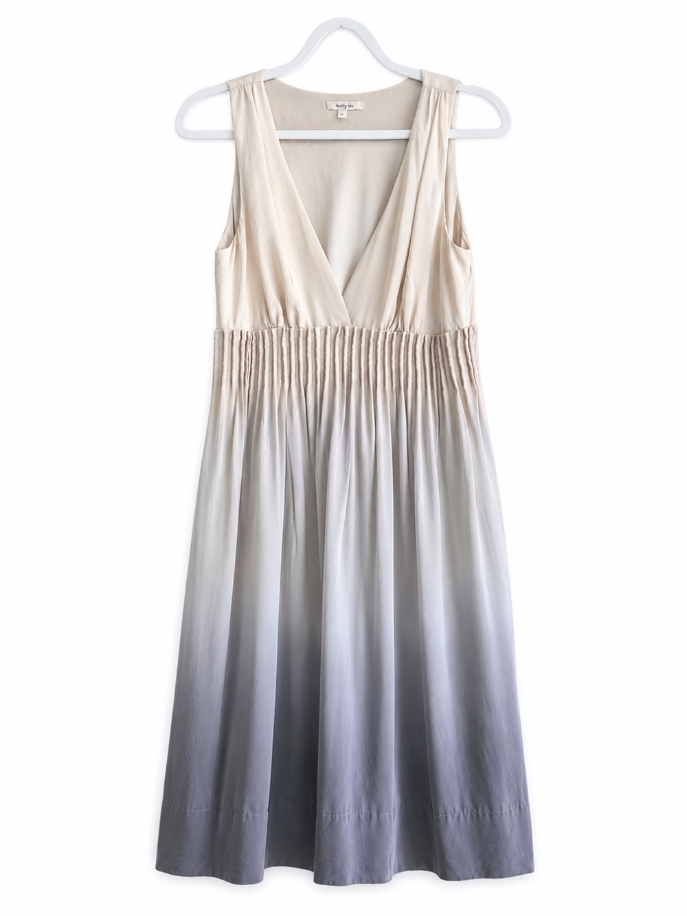 Matty M Silk Ombre Midi Dress S Ethereal Fairycore Empire Waist Goddes